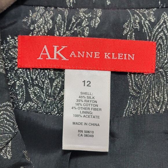 Anne Klein Silk Brocade Jacket - Picture 3 of 8